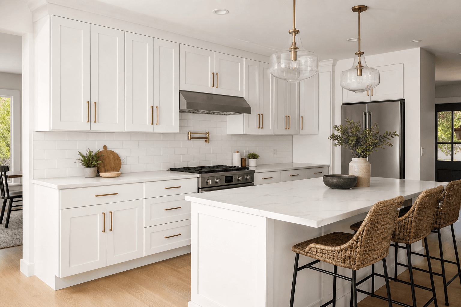 Kitchen cabinet painting and refinishing