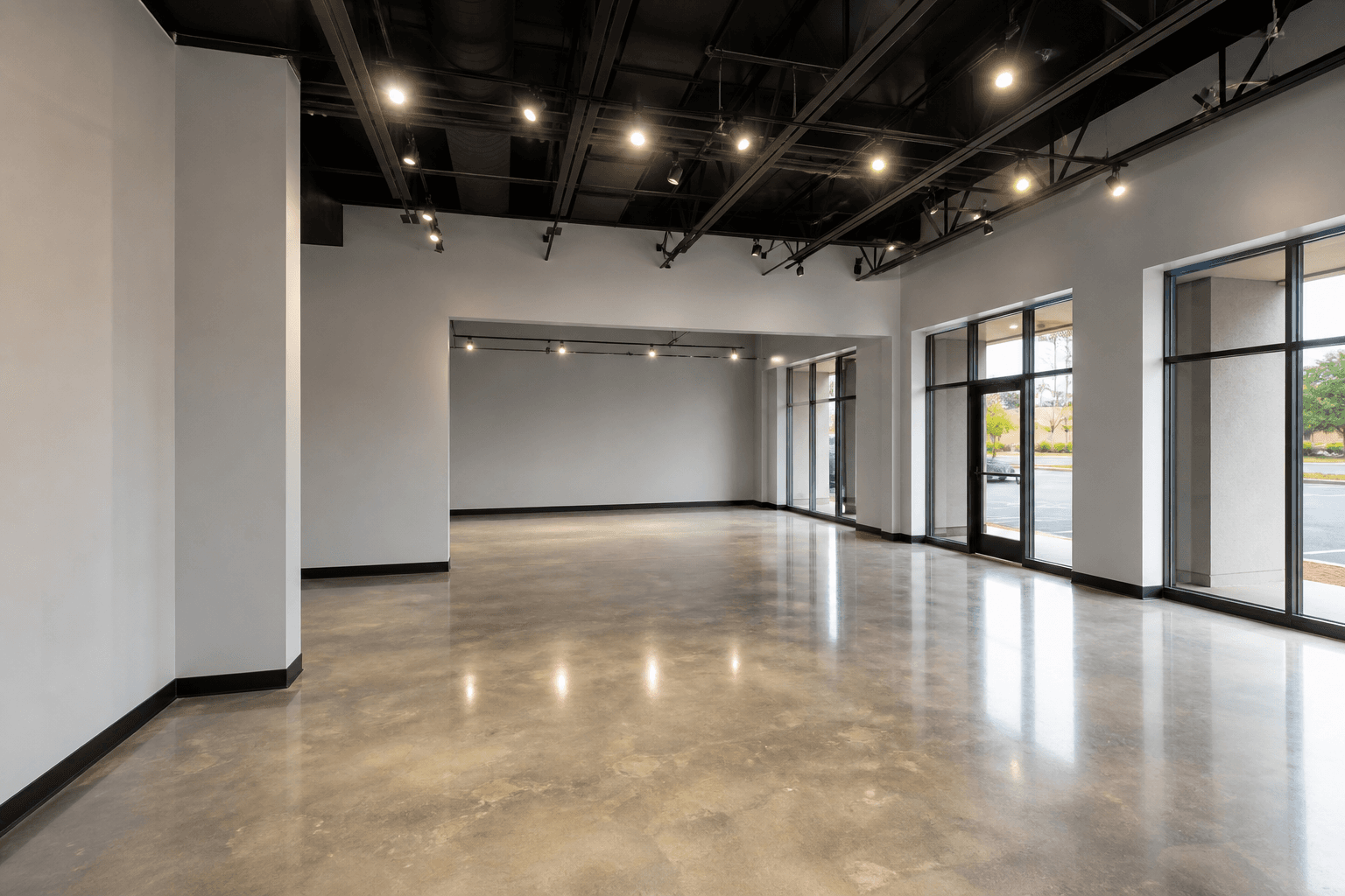 Commercial office interior painting in Metro Detroit